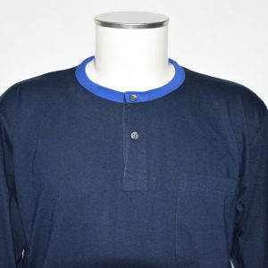 Alternative view of Pigiama serafino con polsini e fascia in vita, manica lunga, gamba lunga 100% cotone jersey art. 689 CAGI