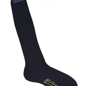 Calza Lunga uomo costa larga cotone Filo di Scozia, 100% cotone filoscozia (paio)