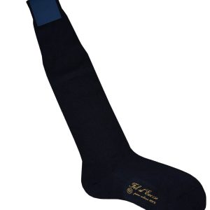 Calza Lunga uomo maglia rasata 100% cotone Filo di Scozia, filoscozia (paio)