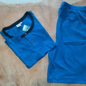 Pigiama CORTO serafino taglia grande jersey cotone art. 73566 CAGI